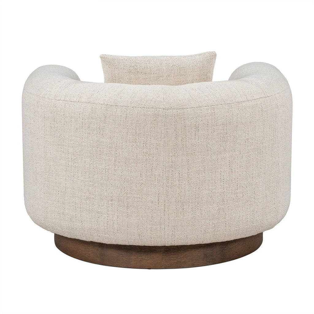 Cream Fabric Accent Chair F6078