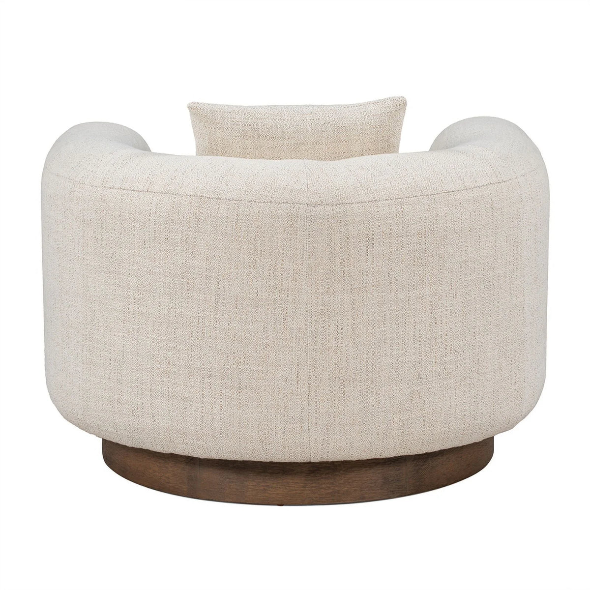 Cream Fabric Accent Chair F6078
