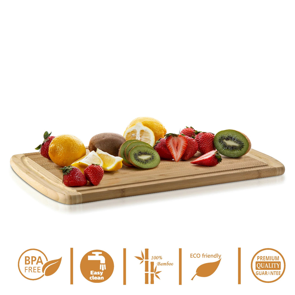 Extra Large Bamboo Cutting Board with Juice Grooves I591