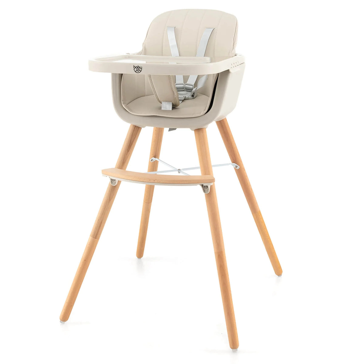 3 in 1 Convertible Wooden High Chair Beige N14940