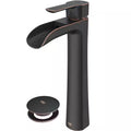 Single Handle Bathroom Vessel Faucet Set with Pop-Up Drain in Antique Rubbed Bronze P563357