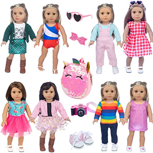 10 Sets 18 Inch Doll Clothes and Accessories T734