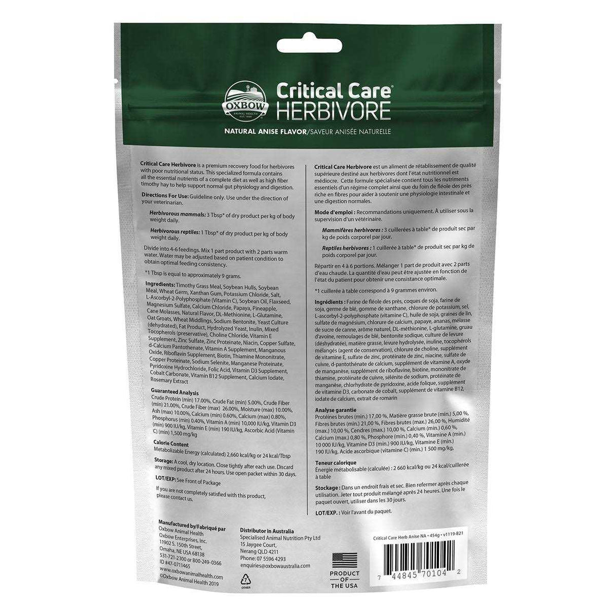 Critical Care Herbivore O67506