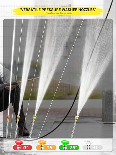 4800Psi 2.3Gpm Electric Pressure Washer with 4 Nozzles R7311