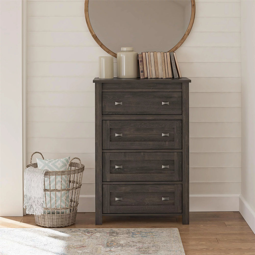4 Drawer Weathered Oak Dresser J474150