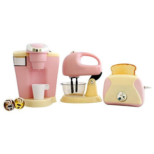 Pink 3 Piece Play Kitchen Appliance Set Q161033