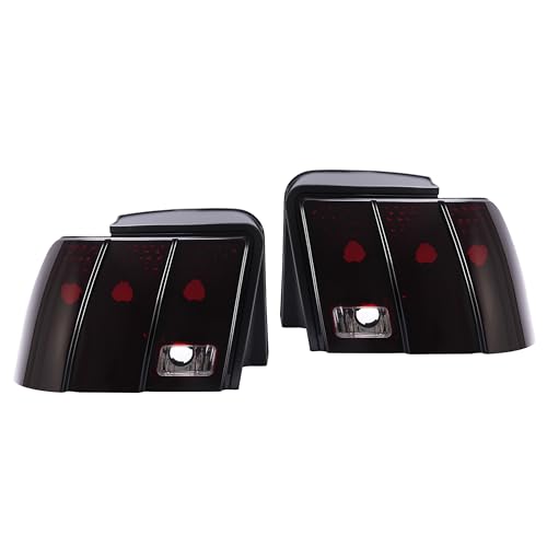 Pair Tail Lights Red Smoke Lens A57975