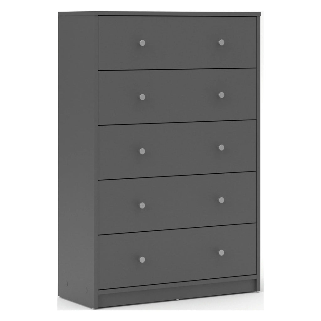 5 Drawer Chest Grey U6876