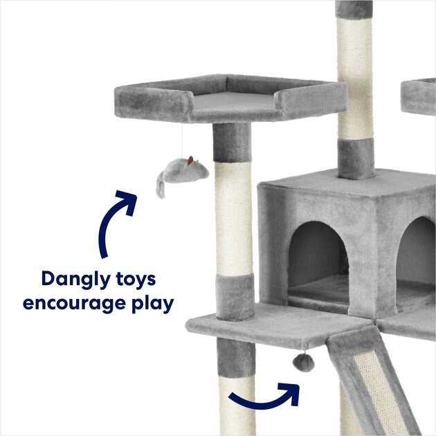 72-in Faux Fur Cat Tree Condo P941925
