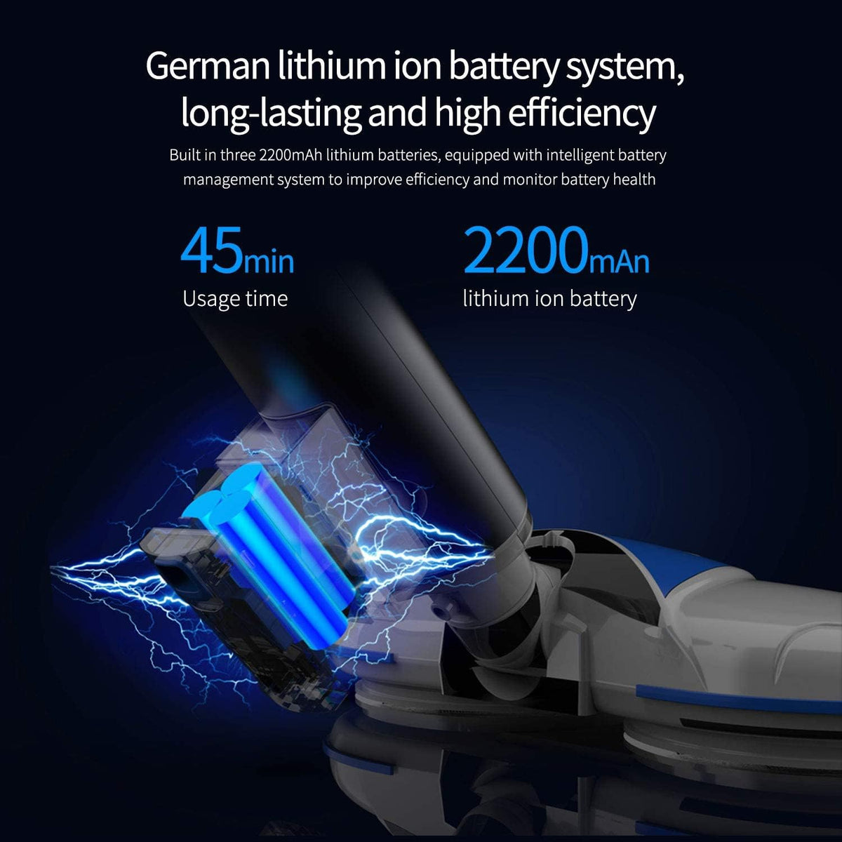Cordless Electric Spin Mop with LED Headlights G622