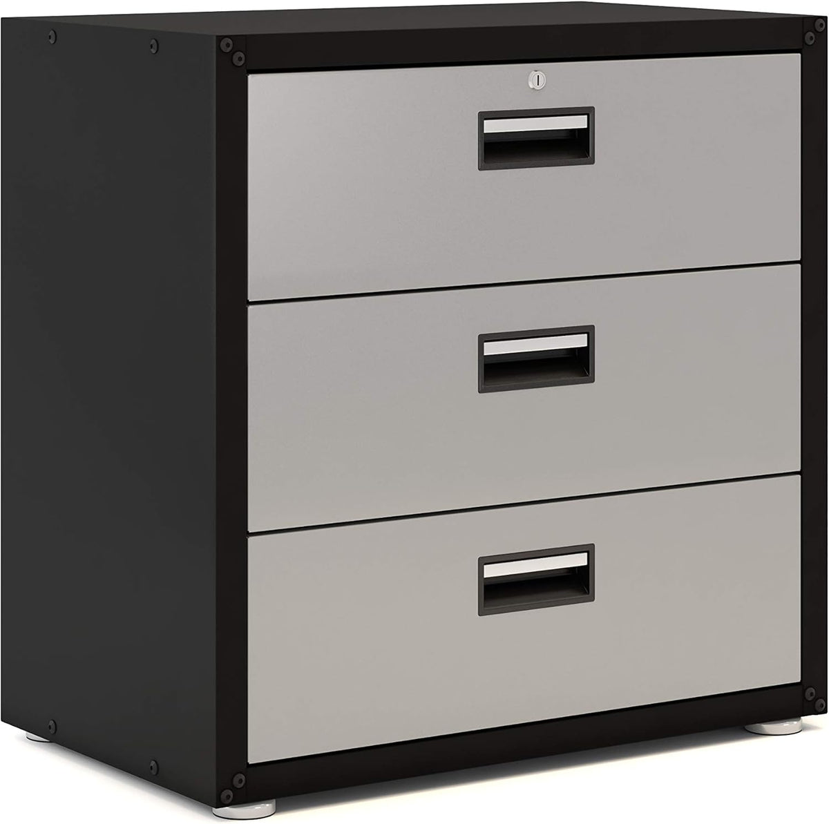 Black 3 Drawer Steel Cabinet G30716