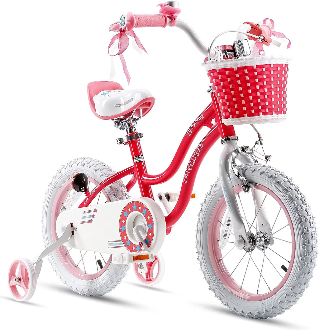 Blue 12 In Kids Bike with Basket Training Wheels A531