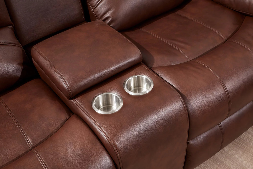 Power Reclining Bonded Leather Living Room Set K22510