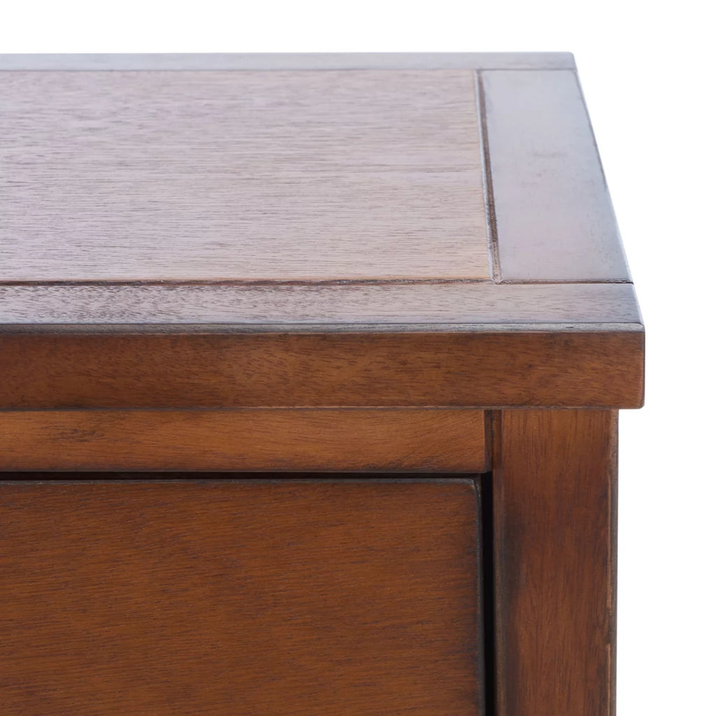 Brown Nightstand With Storage Drawer I581