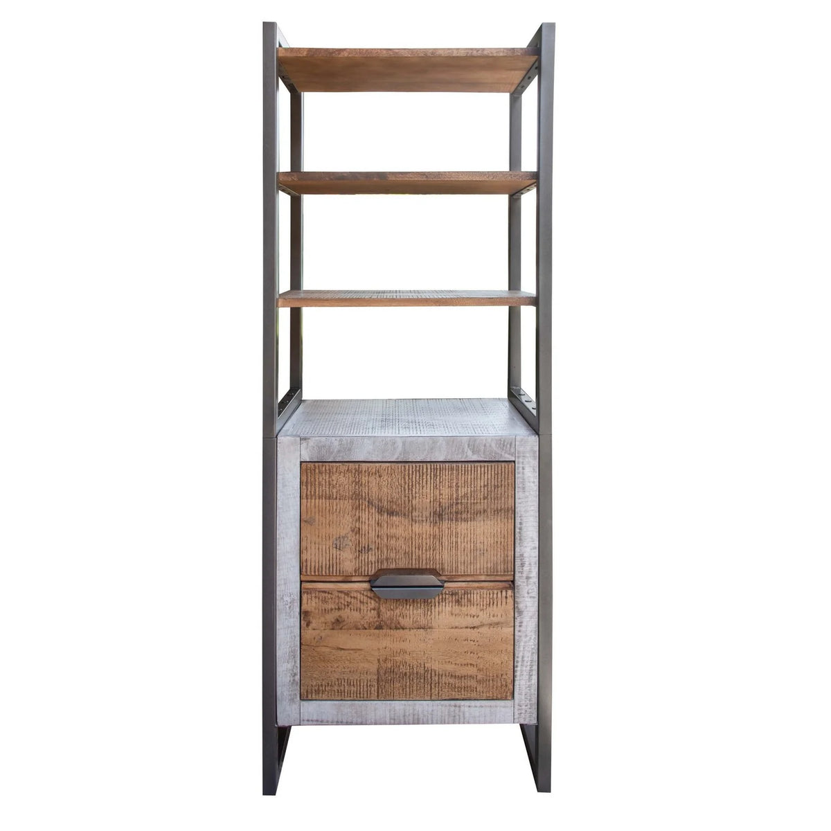 70 Inch Bookcase with 2 Drawers and 3 Shelves B3690