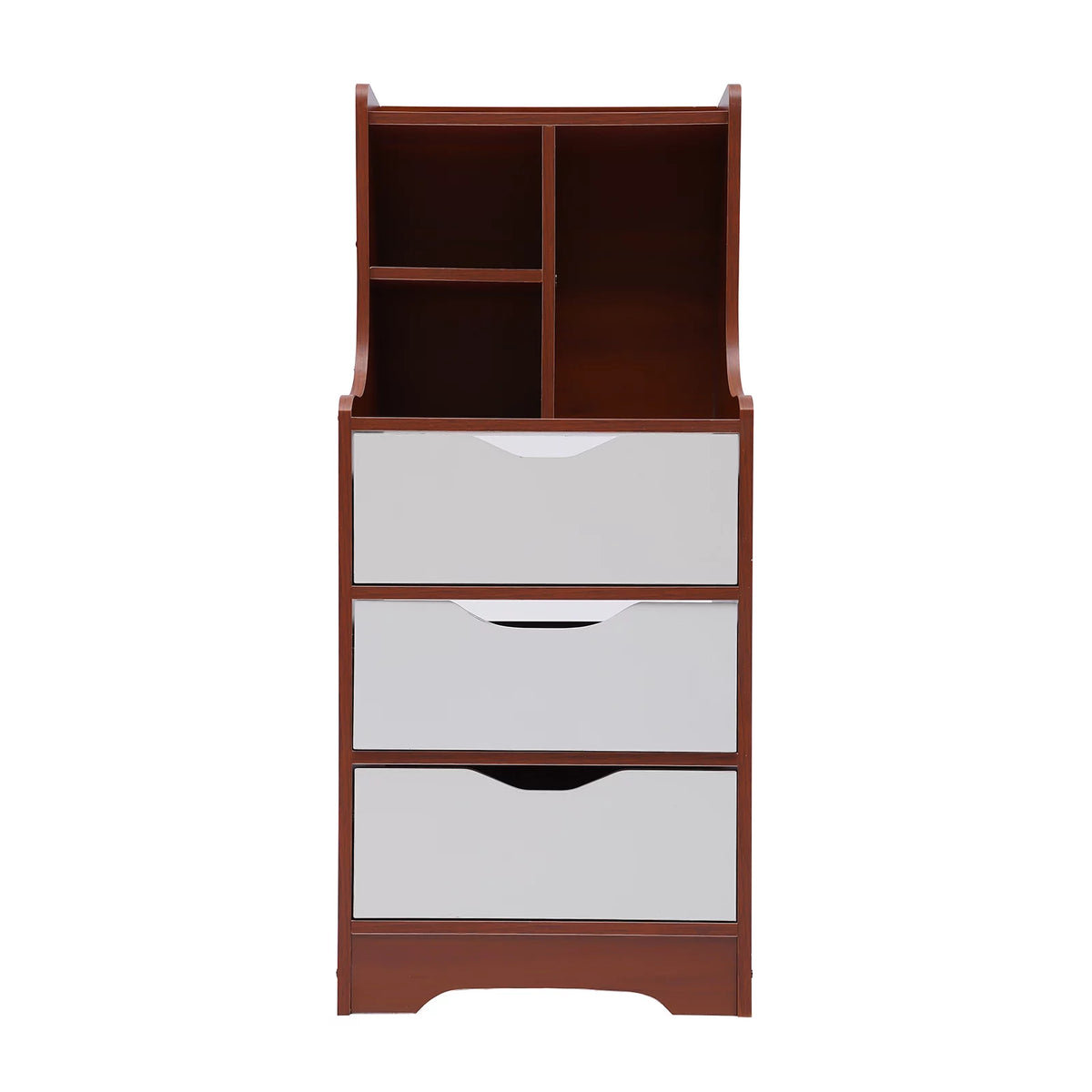 Wood Nightstand with Storage B7008