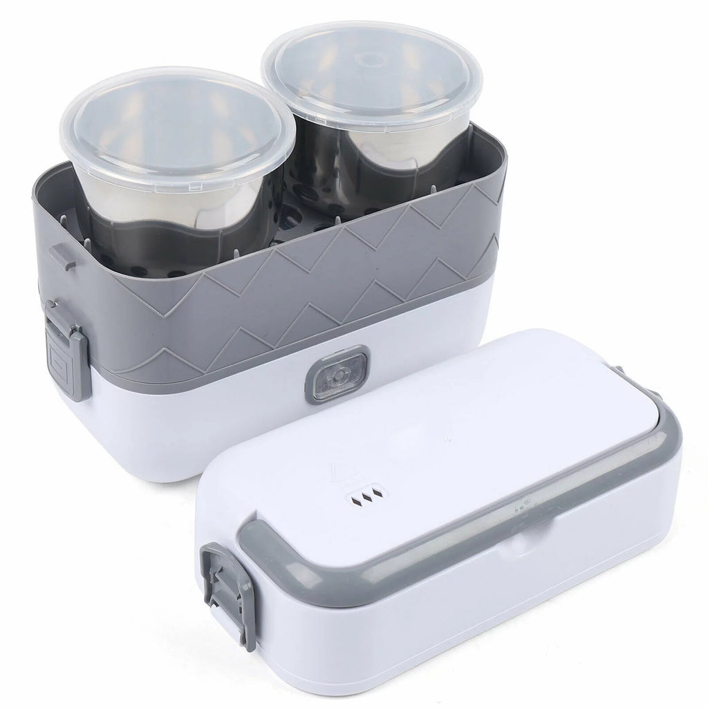 Electric Heated Lunch Box Portable Food Warmer Stainless Steel 110V G8120