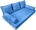 Outdoor Daybed Mattress Bolster Backrest Cushion Covers A4464
