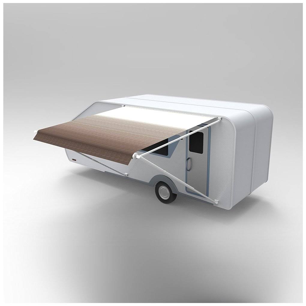 Brown Retractable Patio Awning T25715