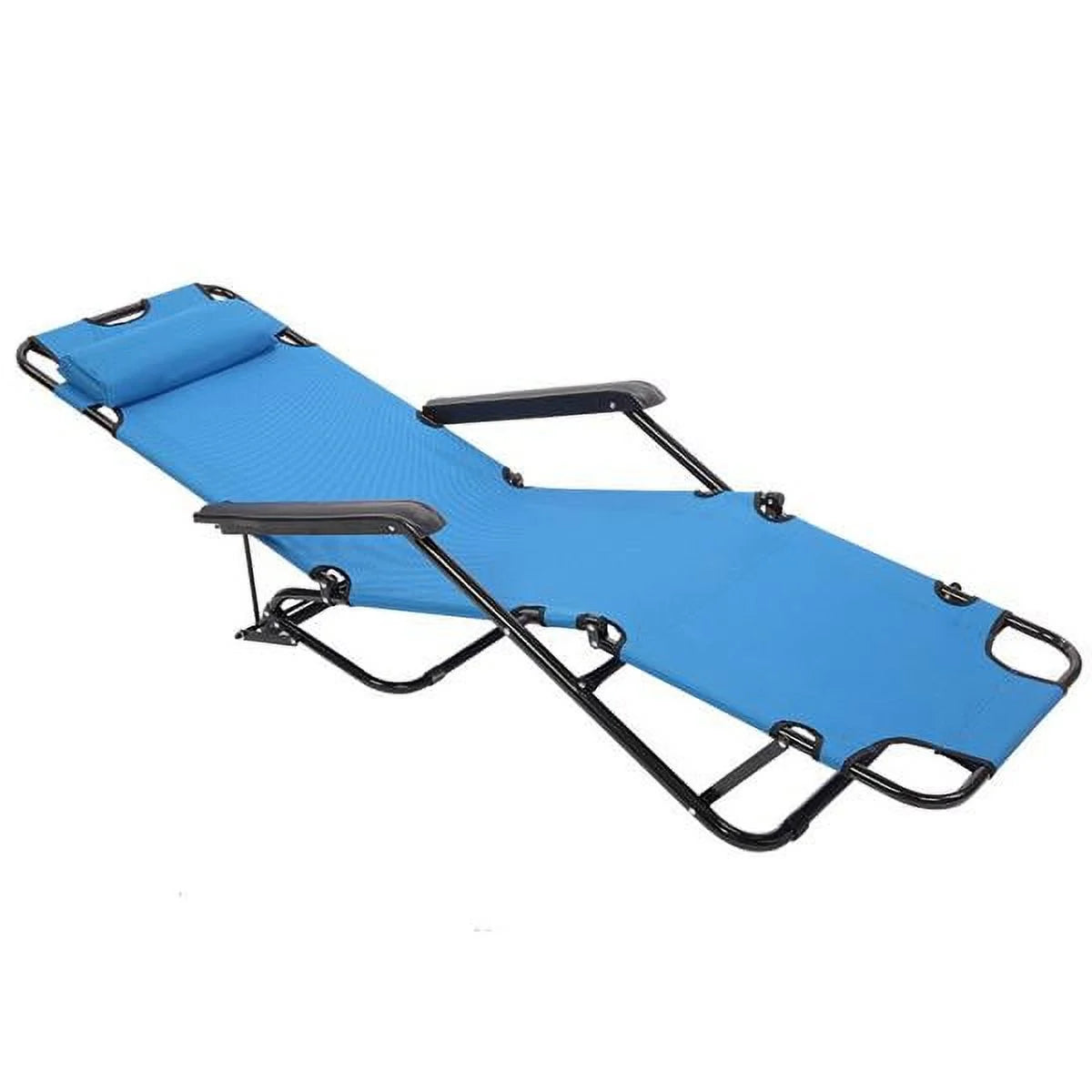 Blue Portable Folding Reclining Chair V385