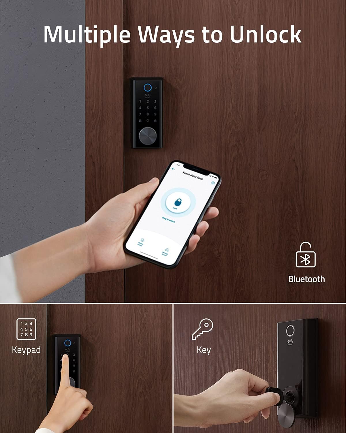 Smart Lock Touch & Wi-Fi Fingerprint Keyless Entry Door Lock O3314