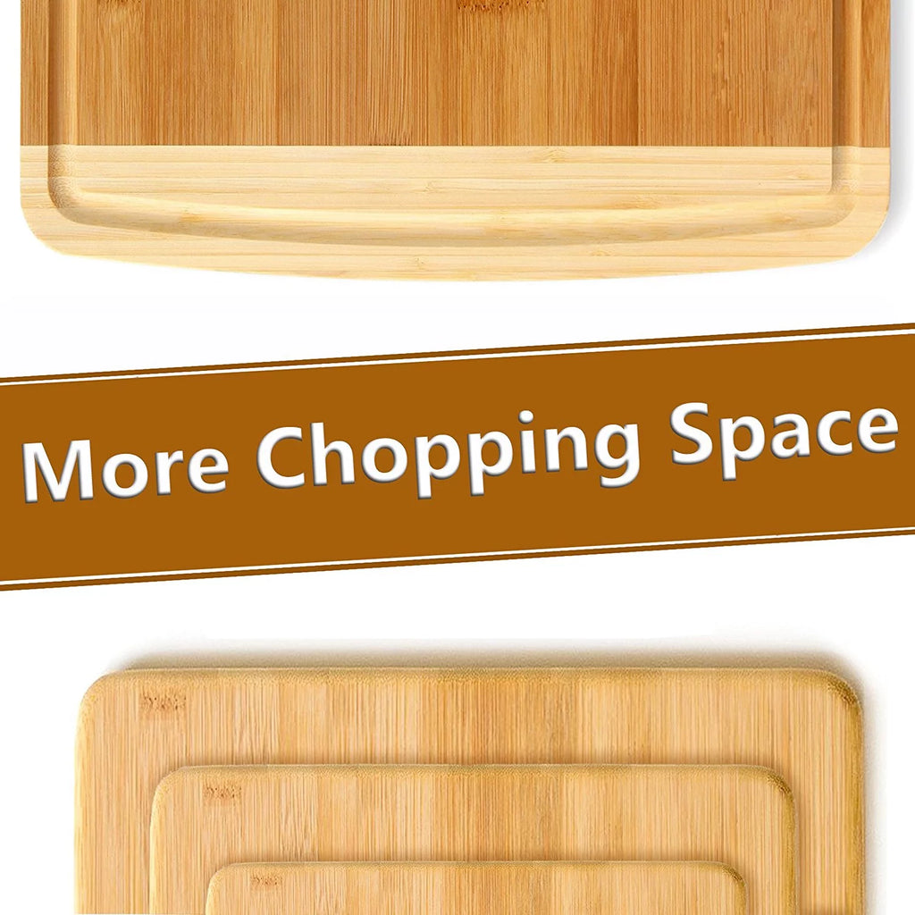 Extra Large Bamboo Cutting Board with Juice Grooves I591