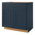 Navy Square Door Sink Base Cabinet I152895