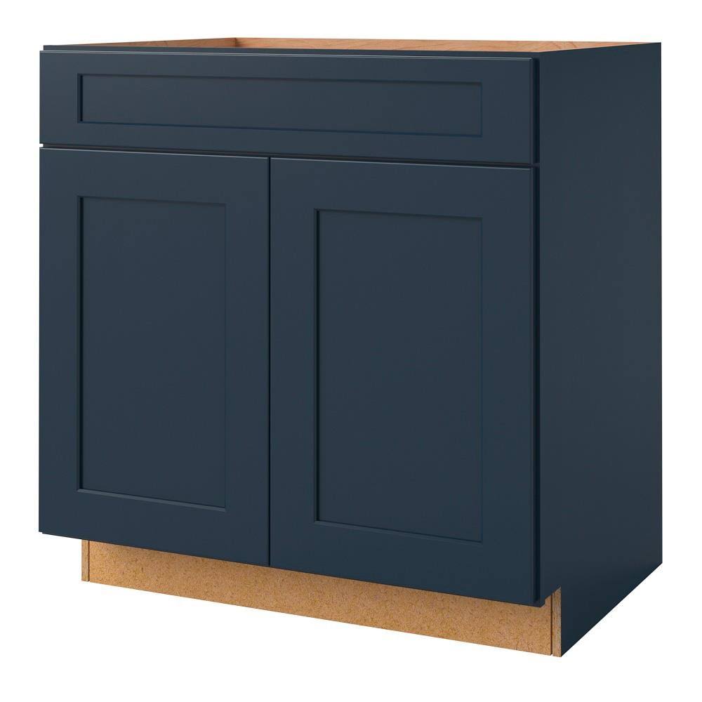 Navy Square Door Sink Base Cabinet I152895