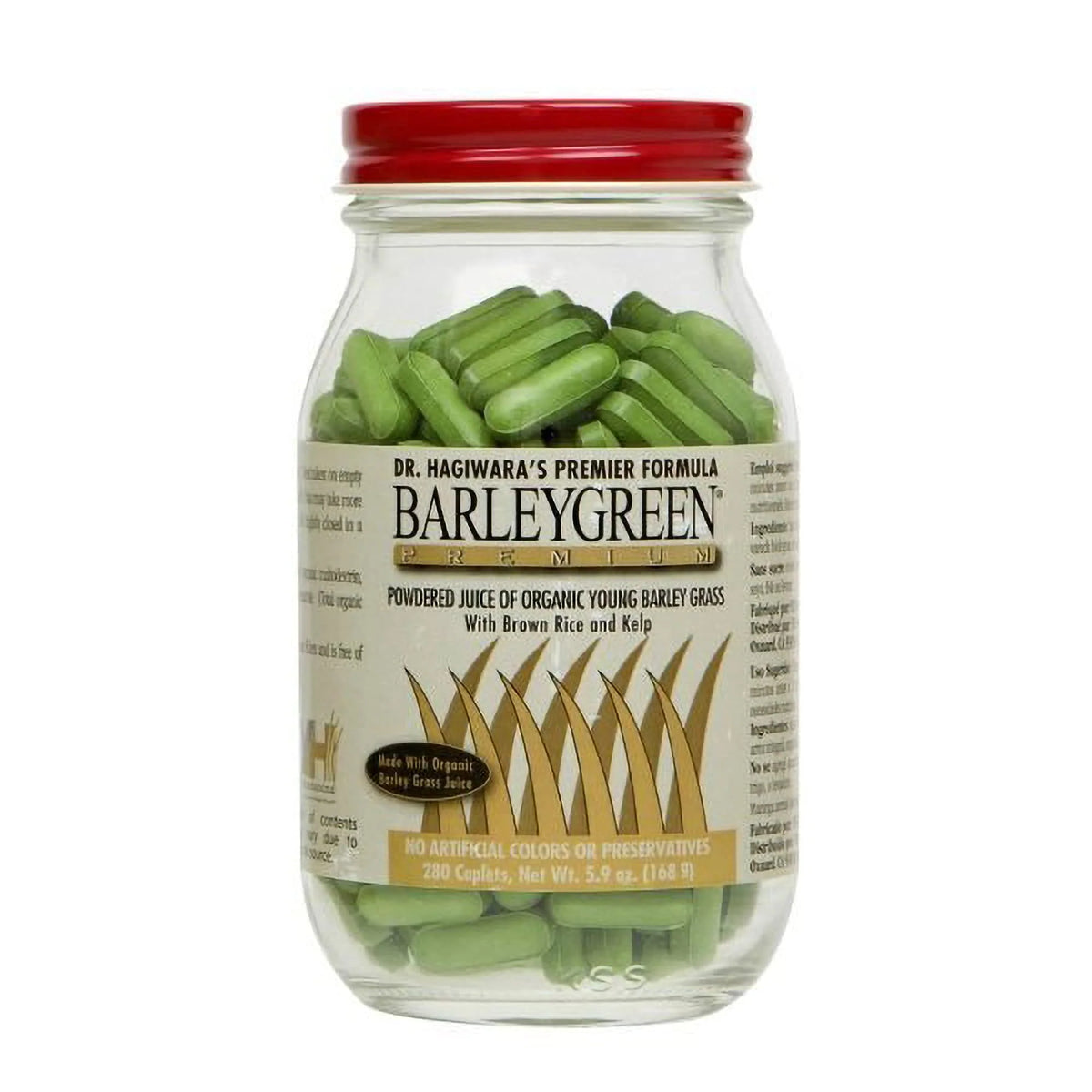 BarleyGreen Vegetable Supplement with Kelp & Brown Rice 280 Tablets B425046