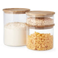 Glass Canister Set of 3 M331