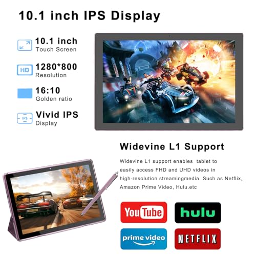 10" Android 15 Tablet 12 GB RAM 64GB ROM Black I215