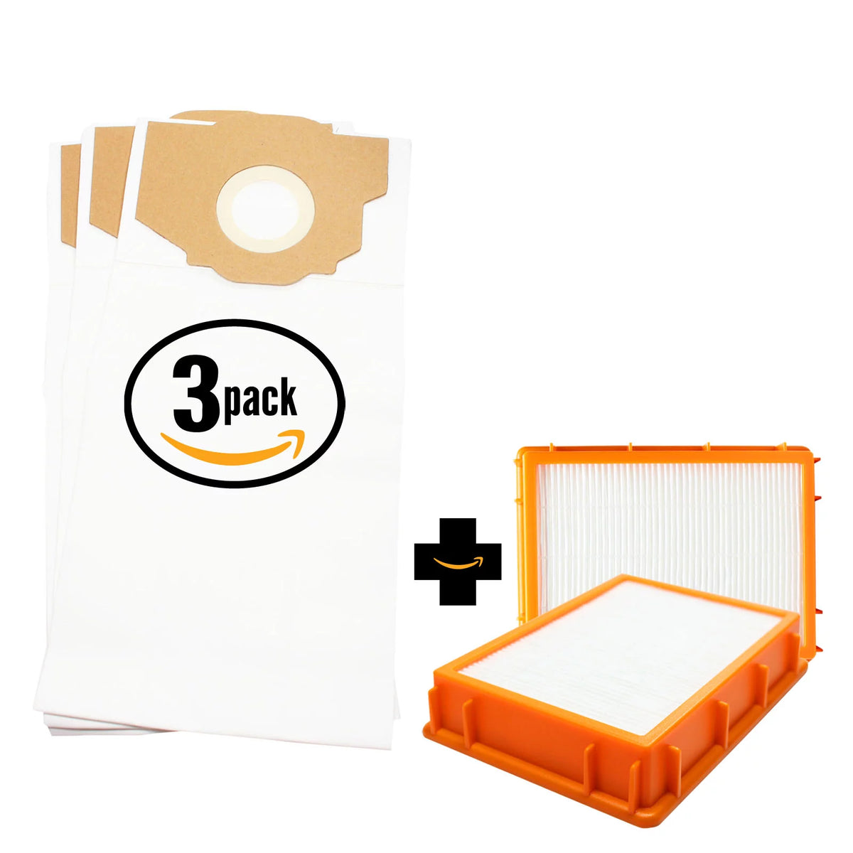 9 Replacement Vacuum Bags & 2 HEPA Filter Q382