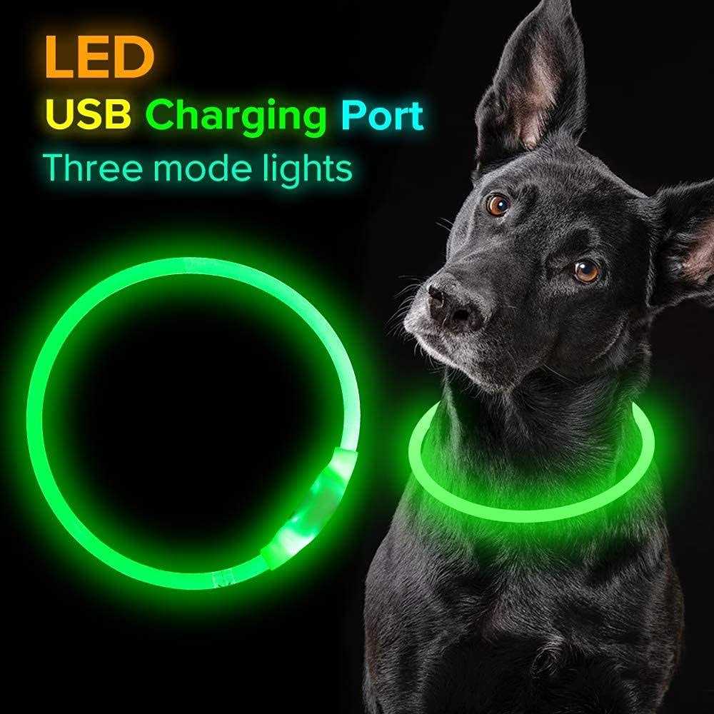 Light Rechargeable LED Dog Collar V950
