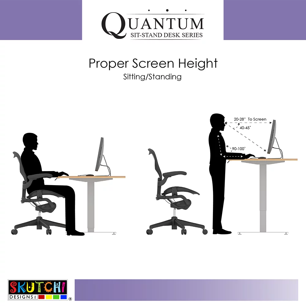 L-Shaped Electric Height Adjustable Desk 6' X 6' S5064