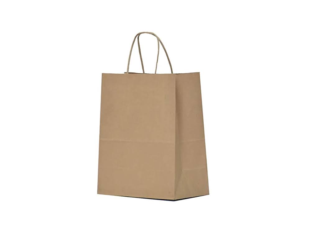 Kraft Shopping Bag with Twist Handle 250-ct. Case I89591