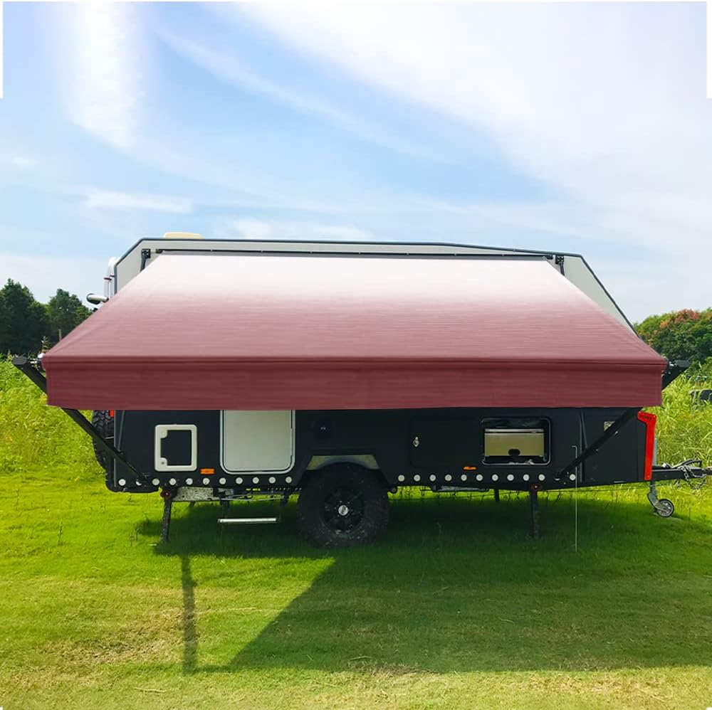Blue 16oz Vinyl RV Awning Fabric Replacement 14 Feet Z969