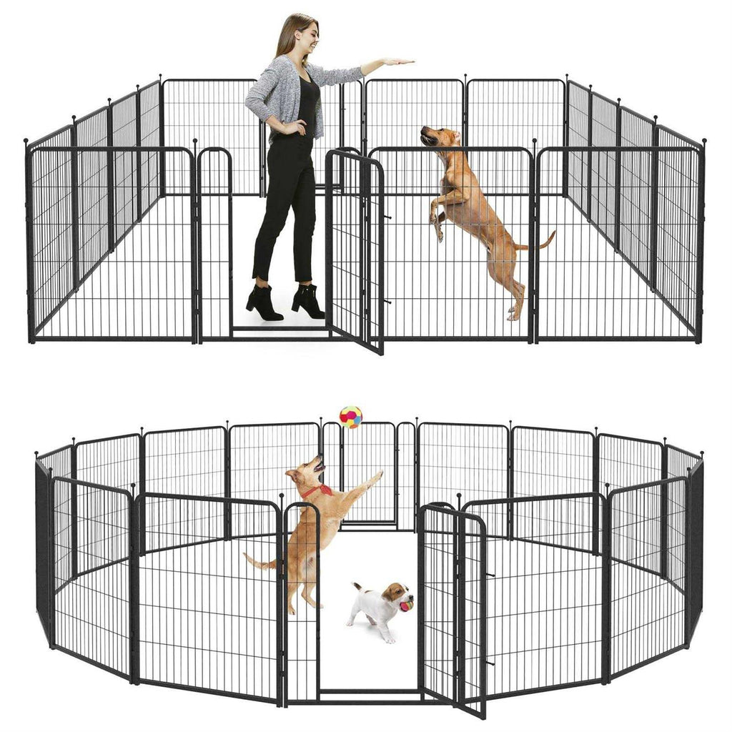 Heavy Duty Anti-Rust Dog Playpen with Doors R323