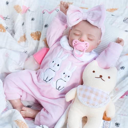18-Inch Lifelike Reborn Baby Dolls with Feeding Set S4666
