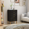 Black 5 Drawer Wood Dresser N698304