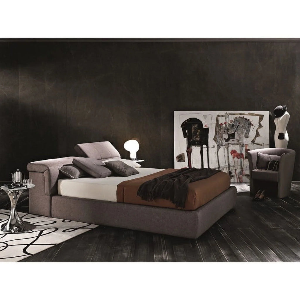 King Size Taupe Storage Bed A22428
