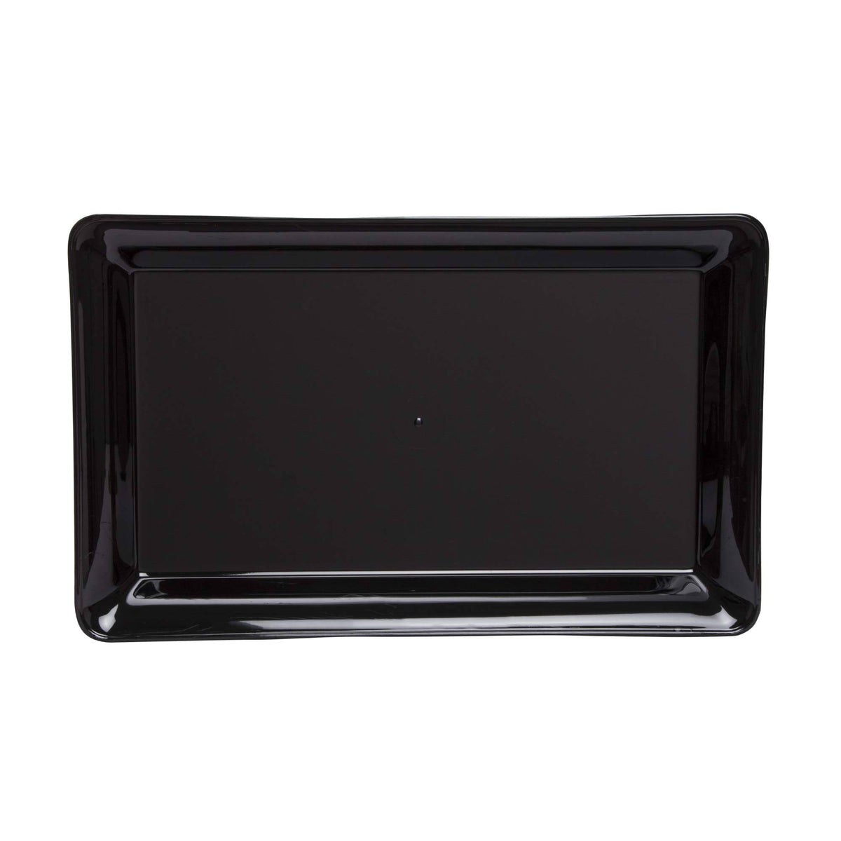Heavyweight Plastic Catering Tray 18 x 12-Inch Black 20-Count Z35584