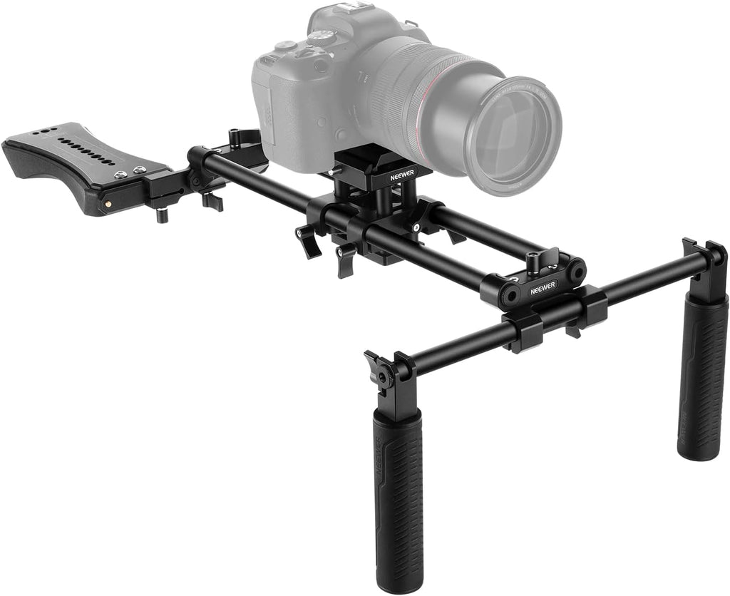 Aluminum Alloy Camera Shoulder Rig with 15mm Rod P61188