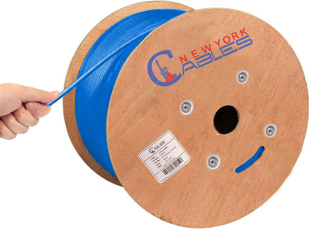 Cat6a Plenum Bulk Ethernet Cable 1000ft Red S743