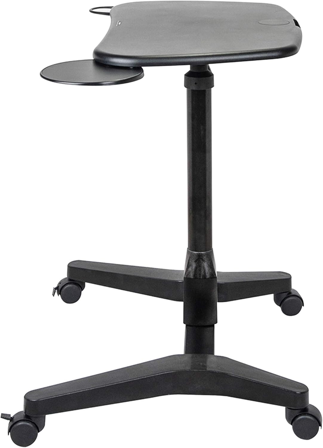 Mobile Podium with Pull Out Mouse Pad & Cup Holder, Black H12309