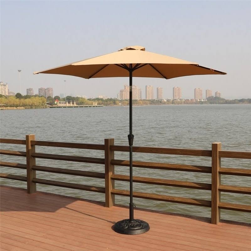 9 Feet Pole Umbrella with Carry Bag and Base X76554