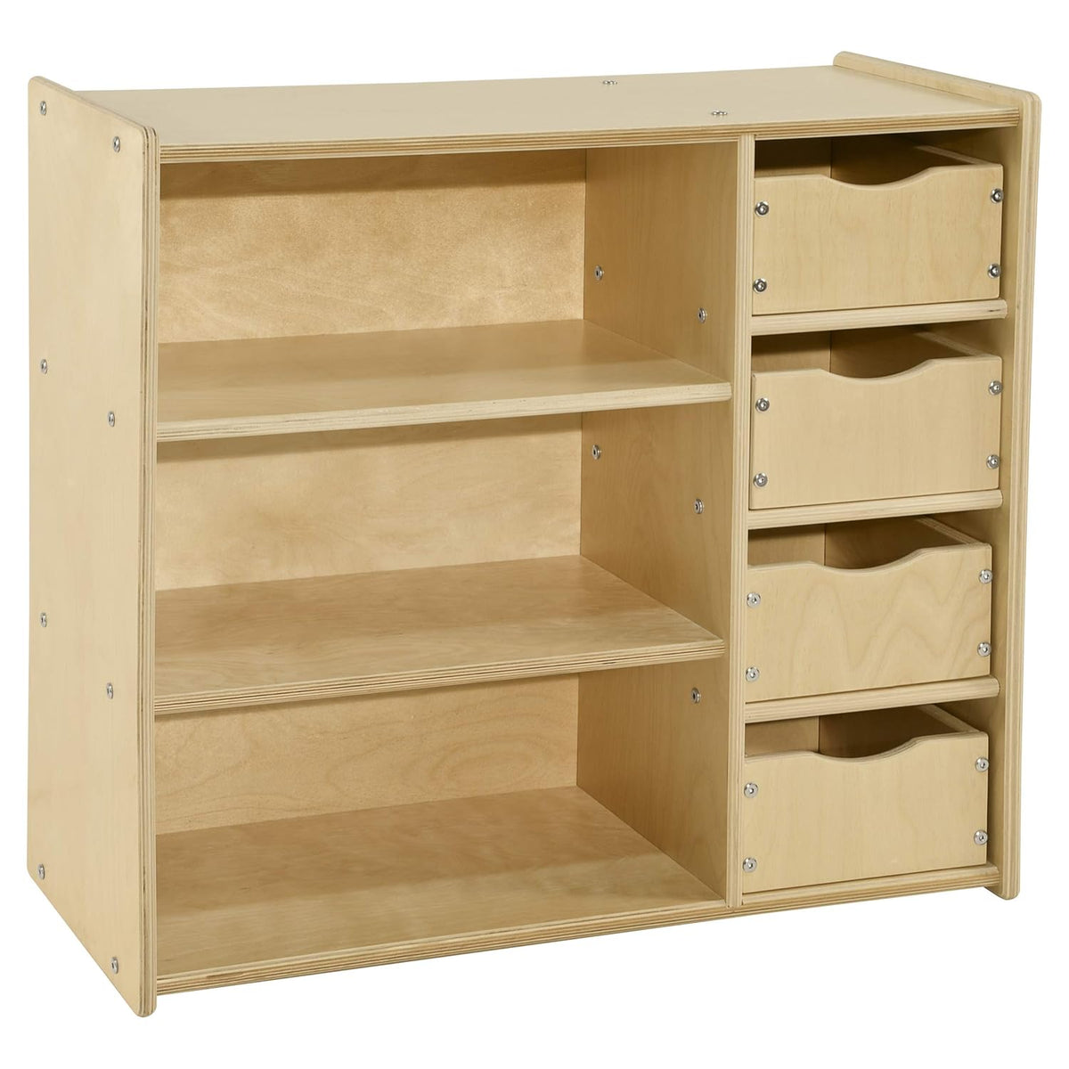 Kids Bookshelf & Toy Storage with Drawers F3021