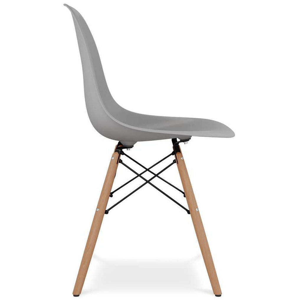 Plastic and Beech Wood Dining Chair Y43822