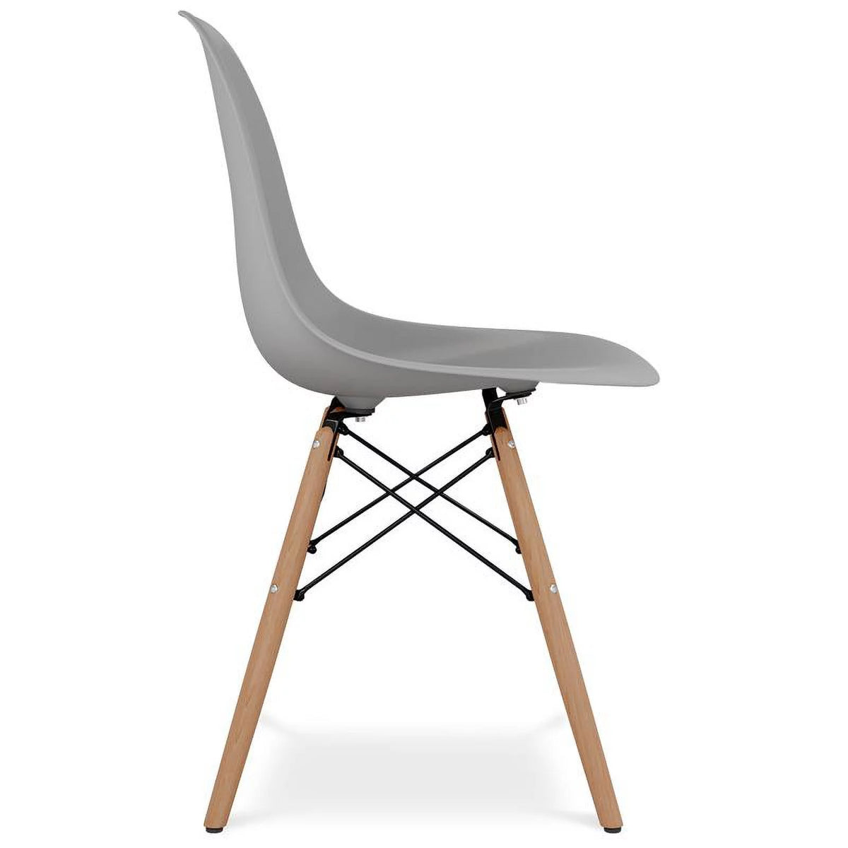 Plastic and Beech Wood Dining Chair Y43822