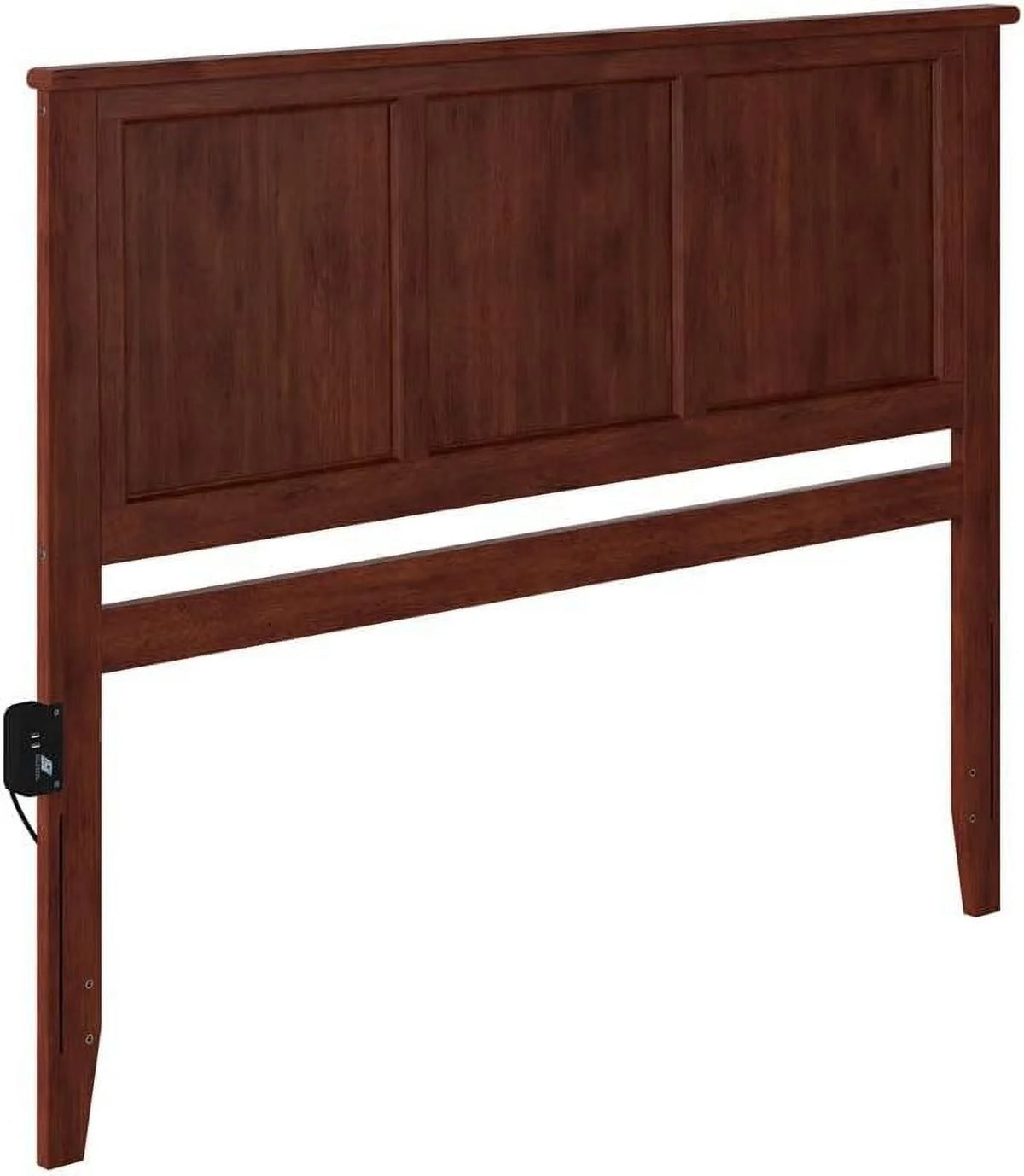Queen Solid Wood Panel Headboard In Walnut U4454