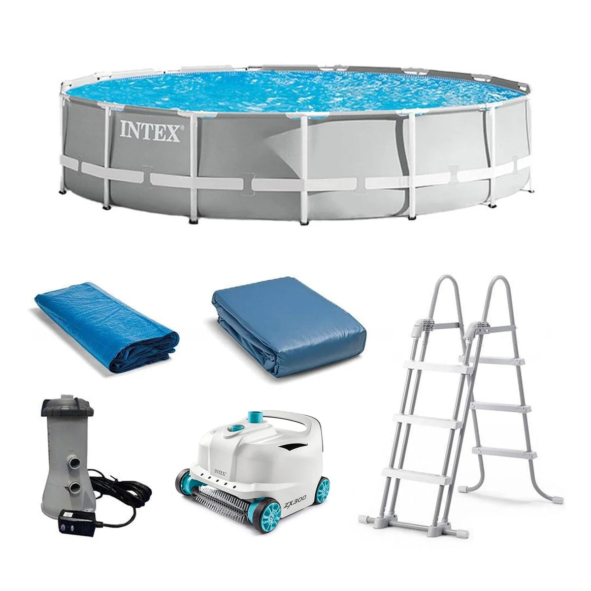 15ft x 42in Prism Frame Above Ground Swimming Pool Set J442